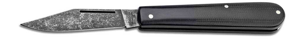 BKER Pocket Knife Barlow Integral Canvas Micarta Black