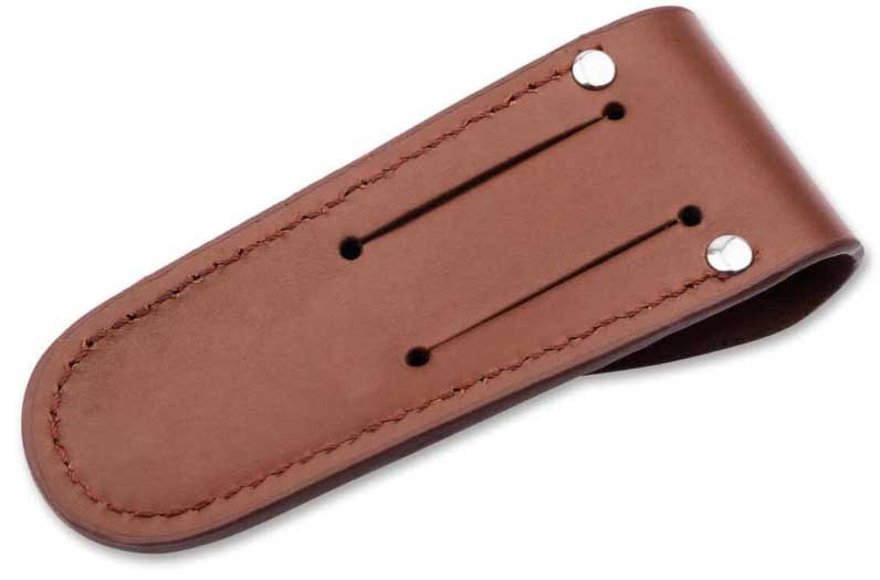 BKER belt sheath knife sheath in brown leather  15 cm