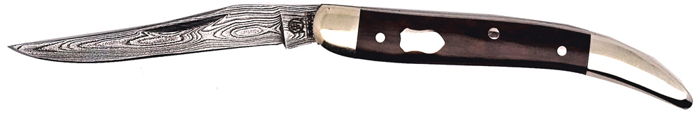 HARTKOPF Snakewood BALBACH Damascus model POSTHORN Pocket knife