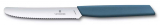 VICTORINOX SWISS MODERN series serrated dinner knife blue